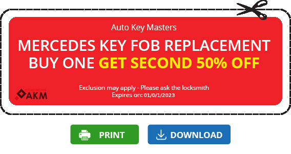 coupon key Mercedes 50% off
